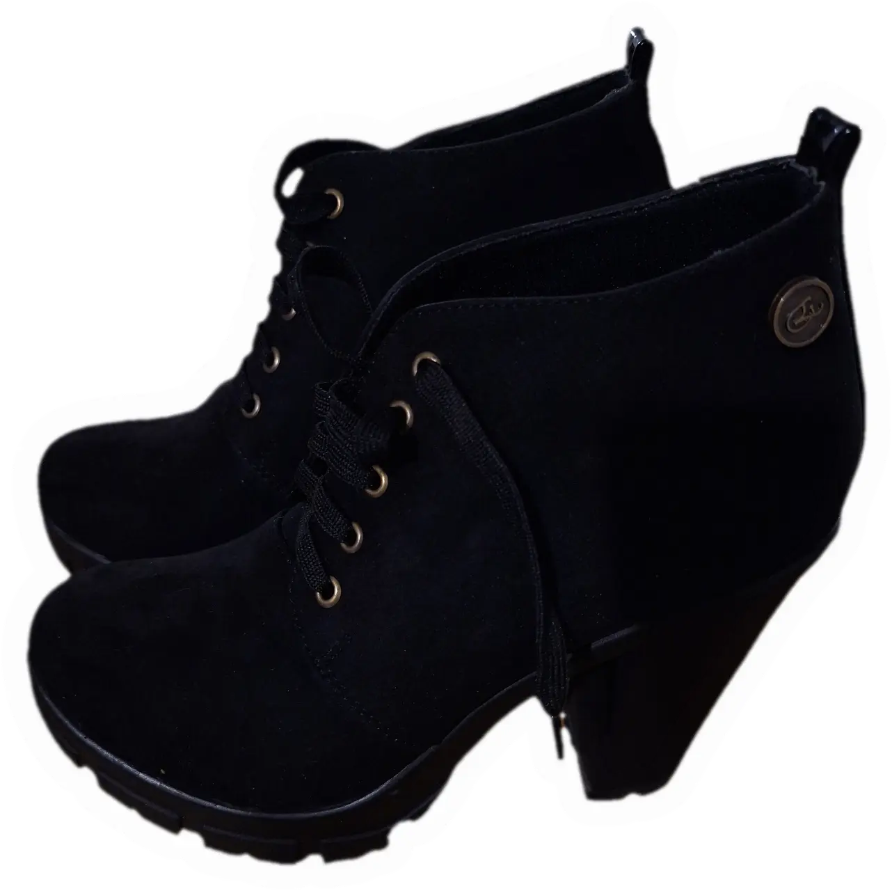 Botines negros de gamuza - miniatura 1