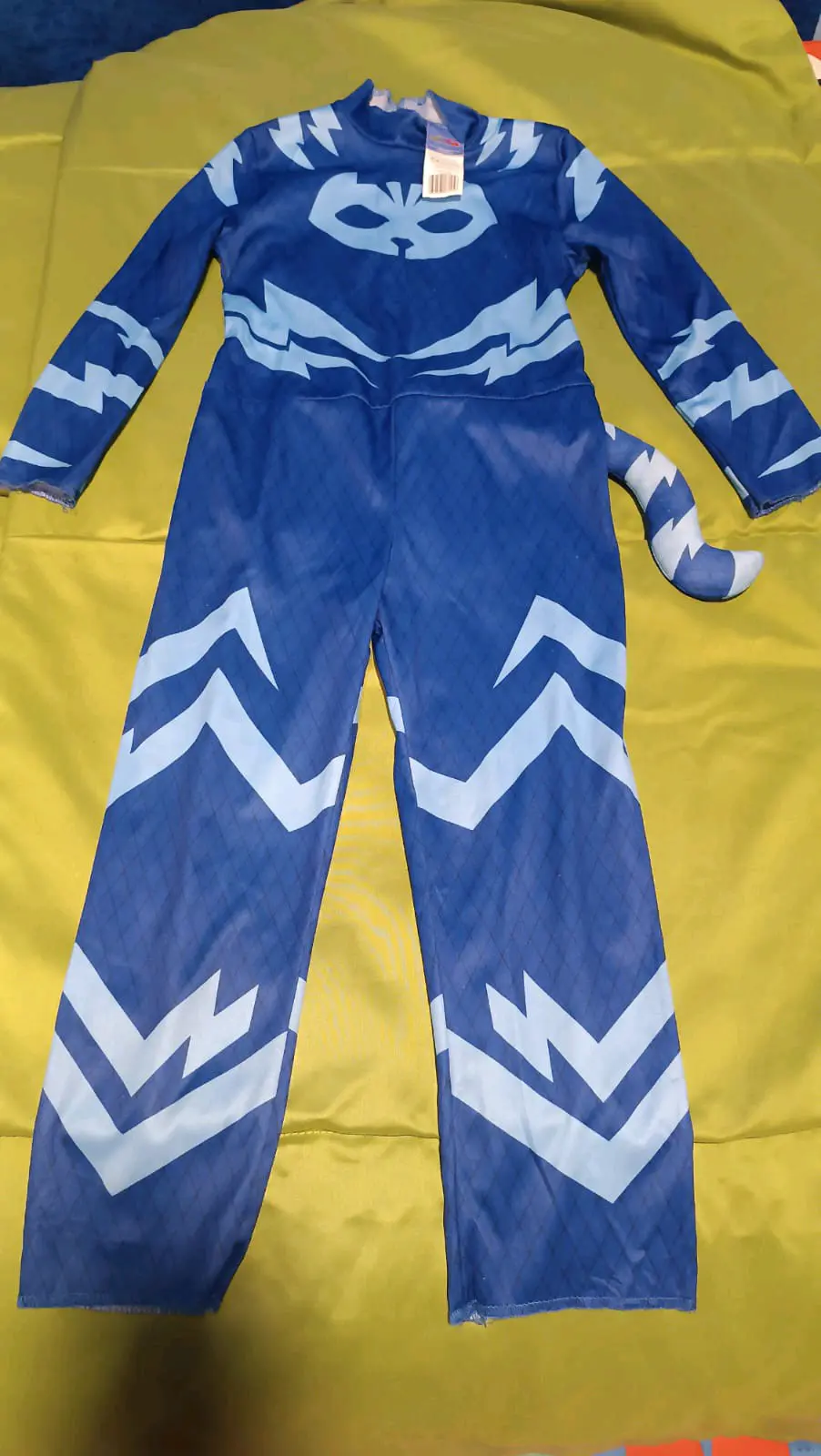 Disfraz infantil azul con cola - miniatura 2