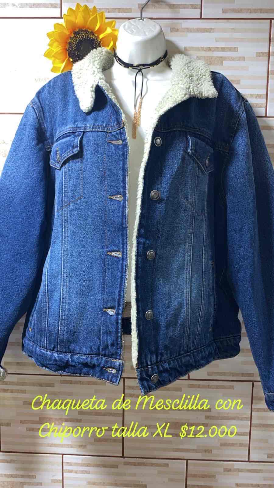 Chaqueta de mezclilla con chiporro XL - miniatura 1