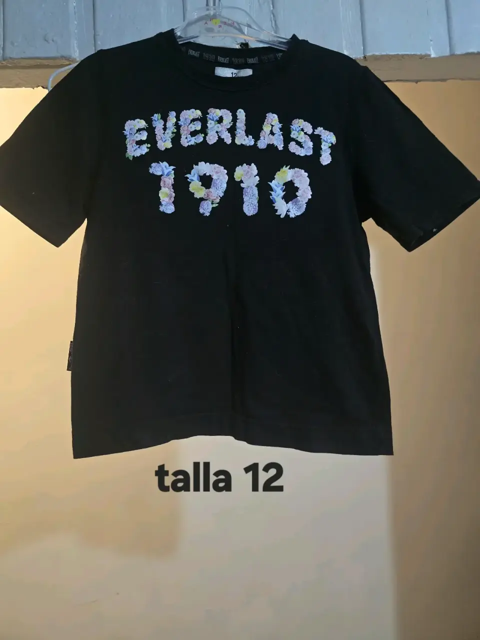Polera negra Everlast 1910