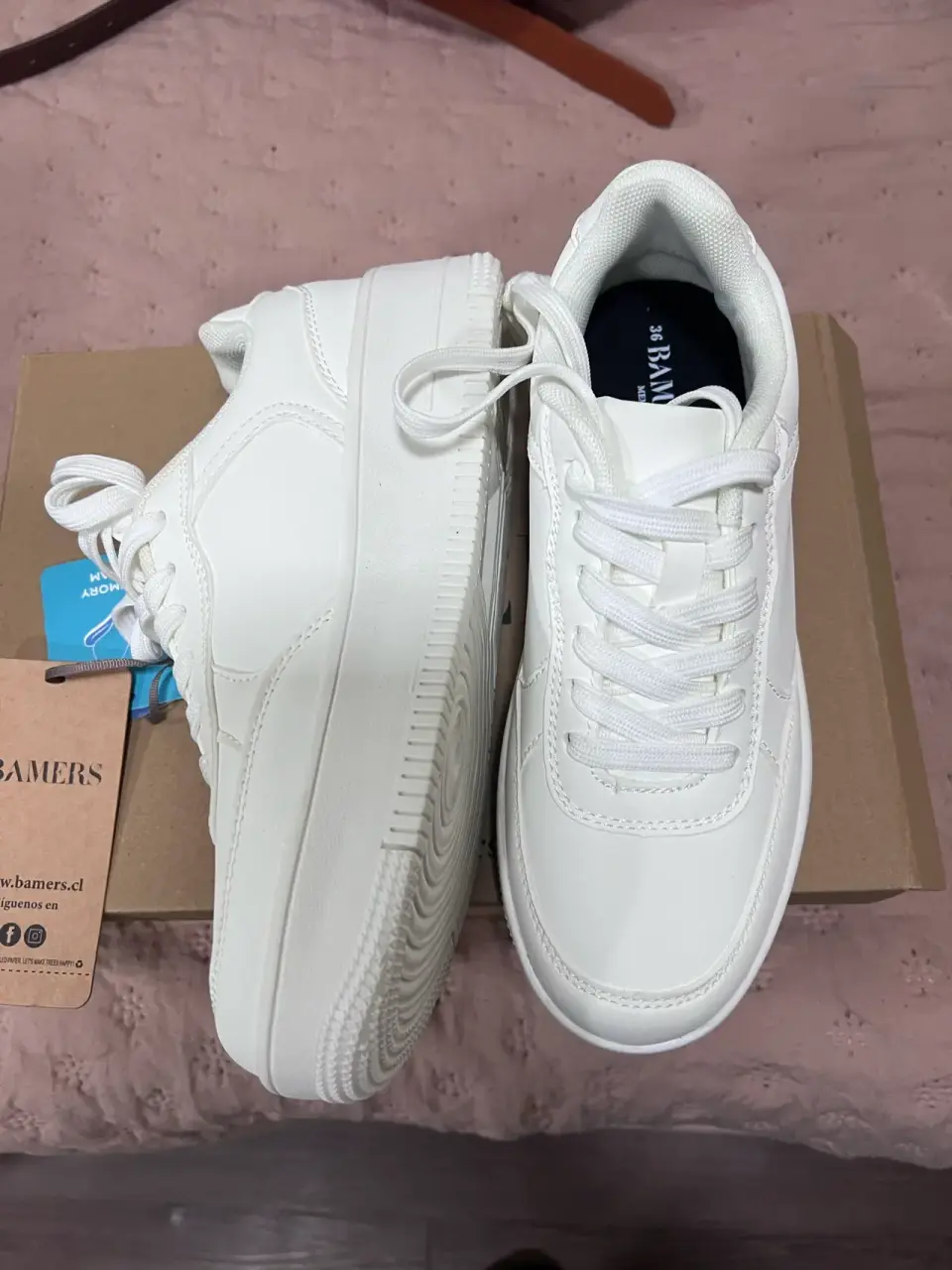 Zapatillas blancas Bamers - miniatura 2