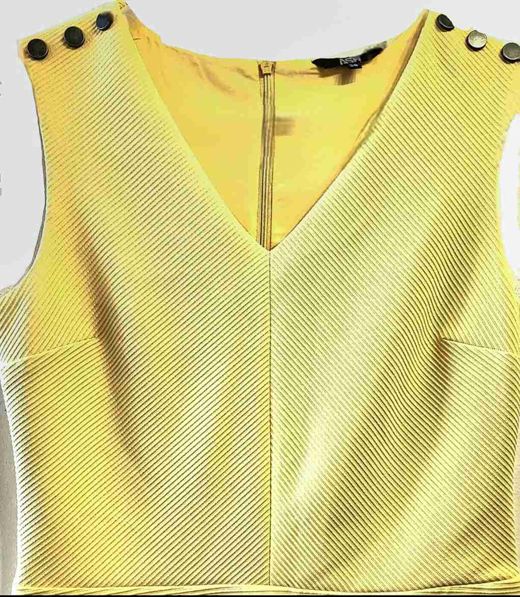 Jumper Corto Sin Mangas Escote V / Ash - miniatura 3