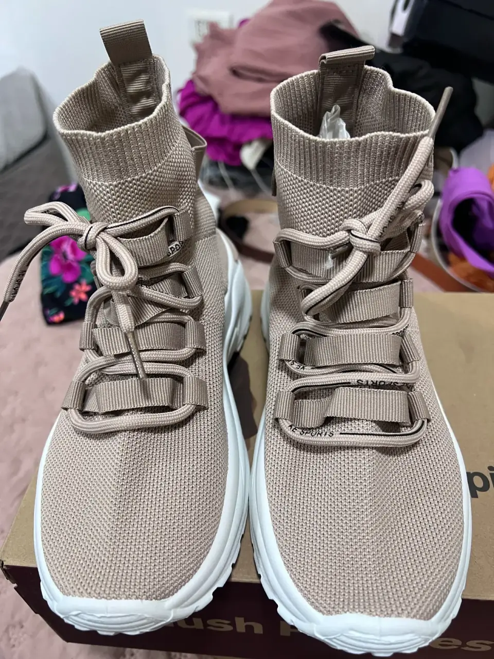 Zapatillas deportivas beige - miniatura 2