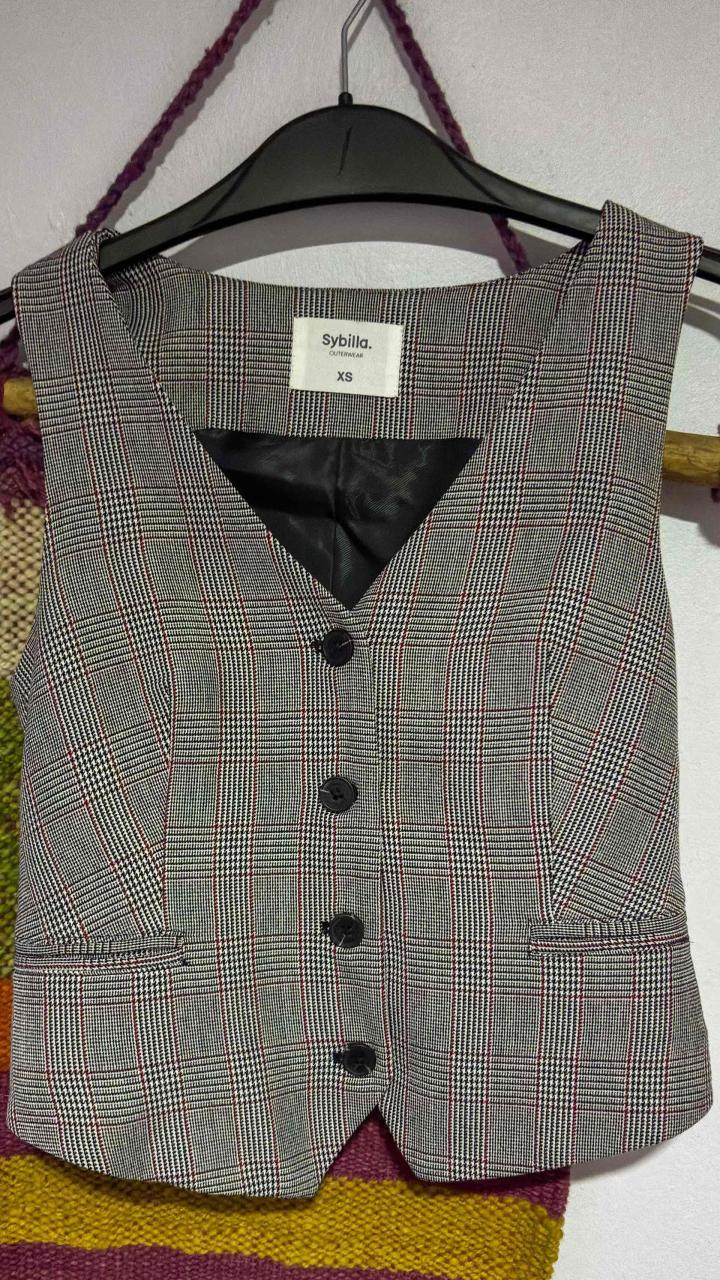 Vest a cuadros XS - miniatura 2
