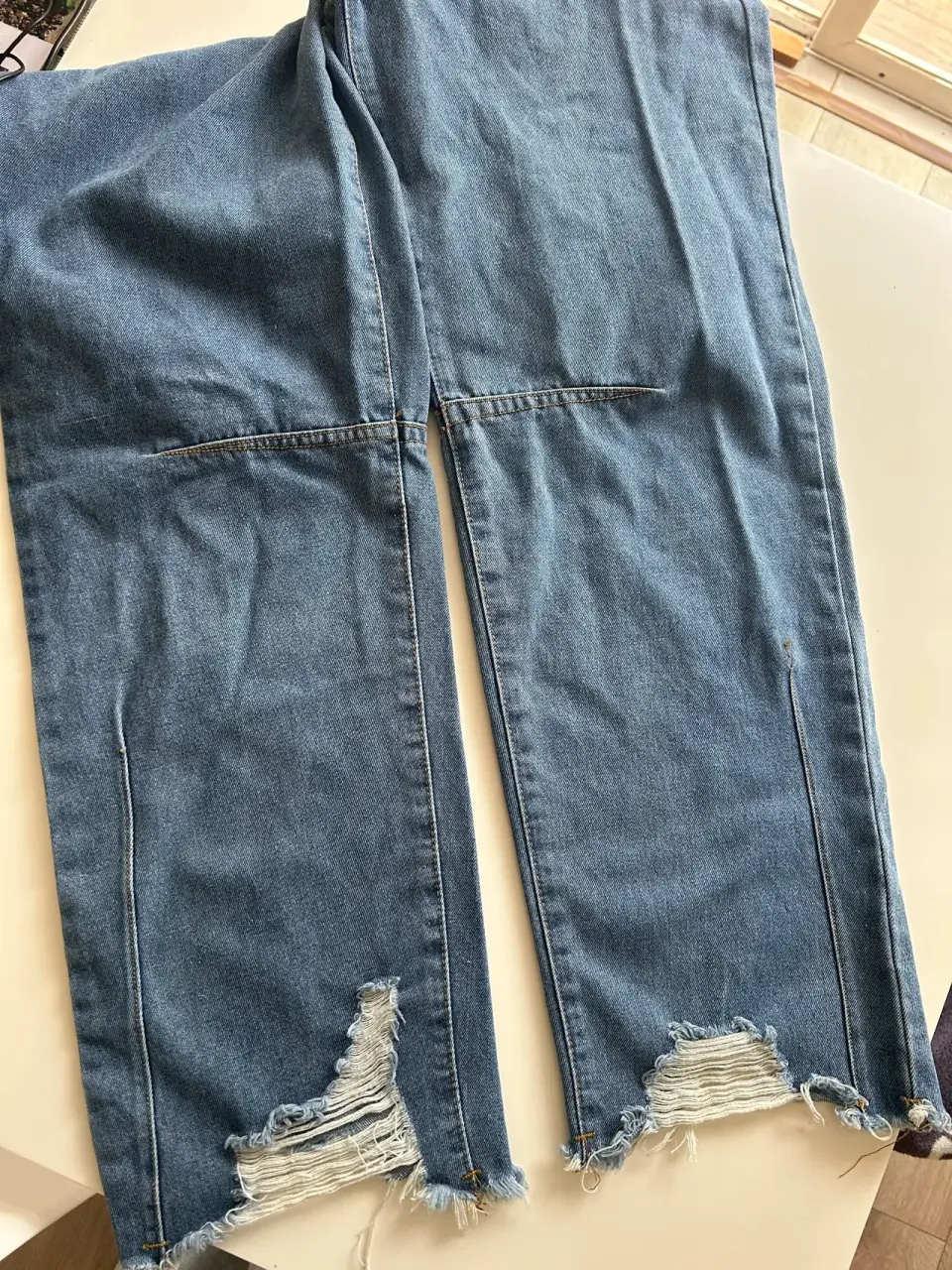 Jeans azul rasgados balloon 38 - miniatura 4