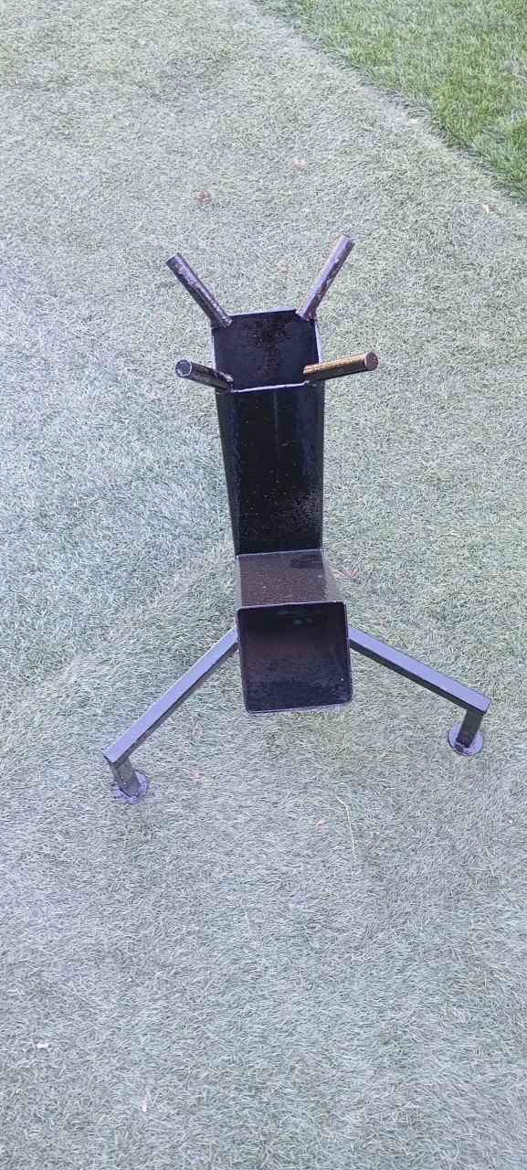 Cocinilla Rocket de leña metálico - miniatura 2