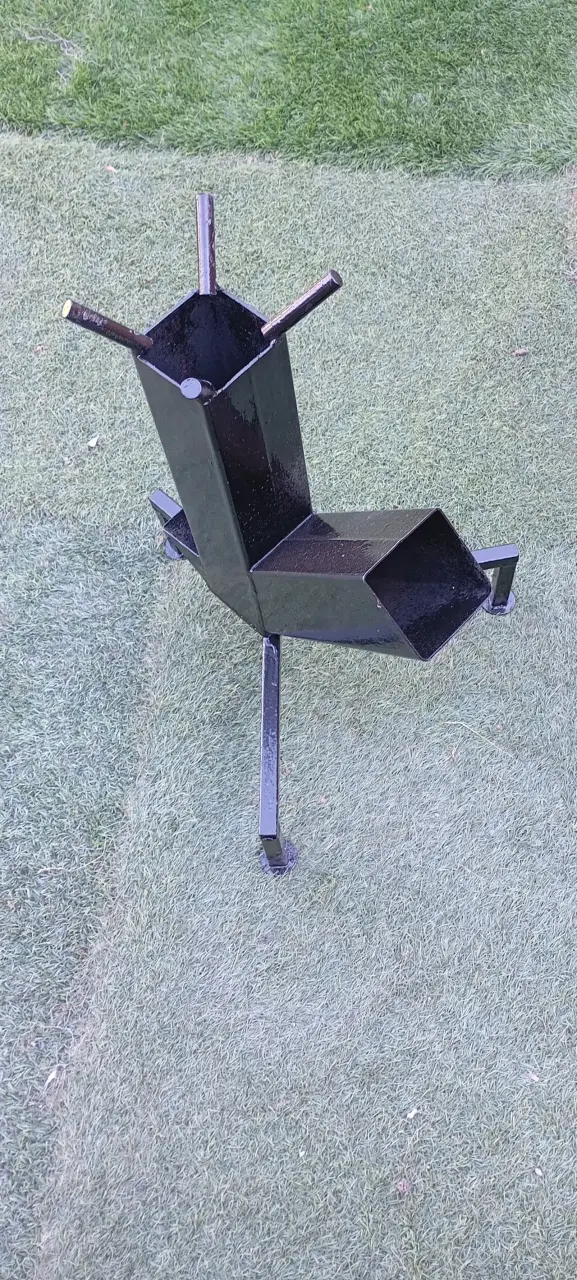 Cocinilla Rocket de leña metálico - miniatura 3
