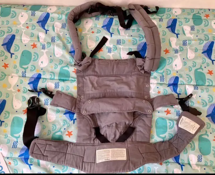 Mochila portabebé Manduca First gris acolchada - miniatura 1
