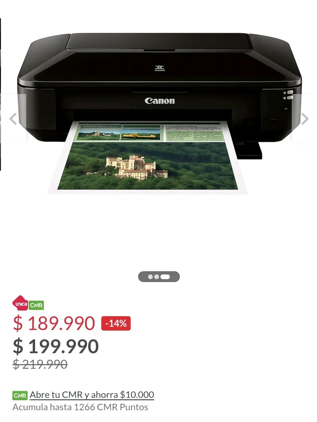 Impresora Canon Pixma negra - miniatura 5