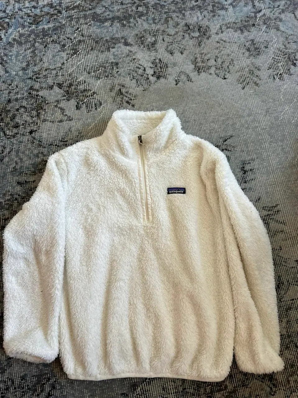 Polar blanco invierno half-zip Patagonia