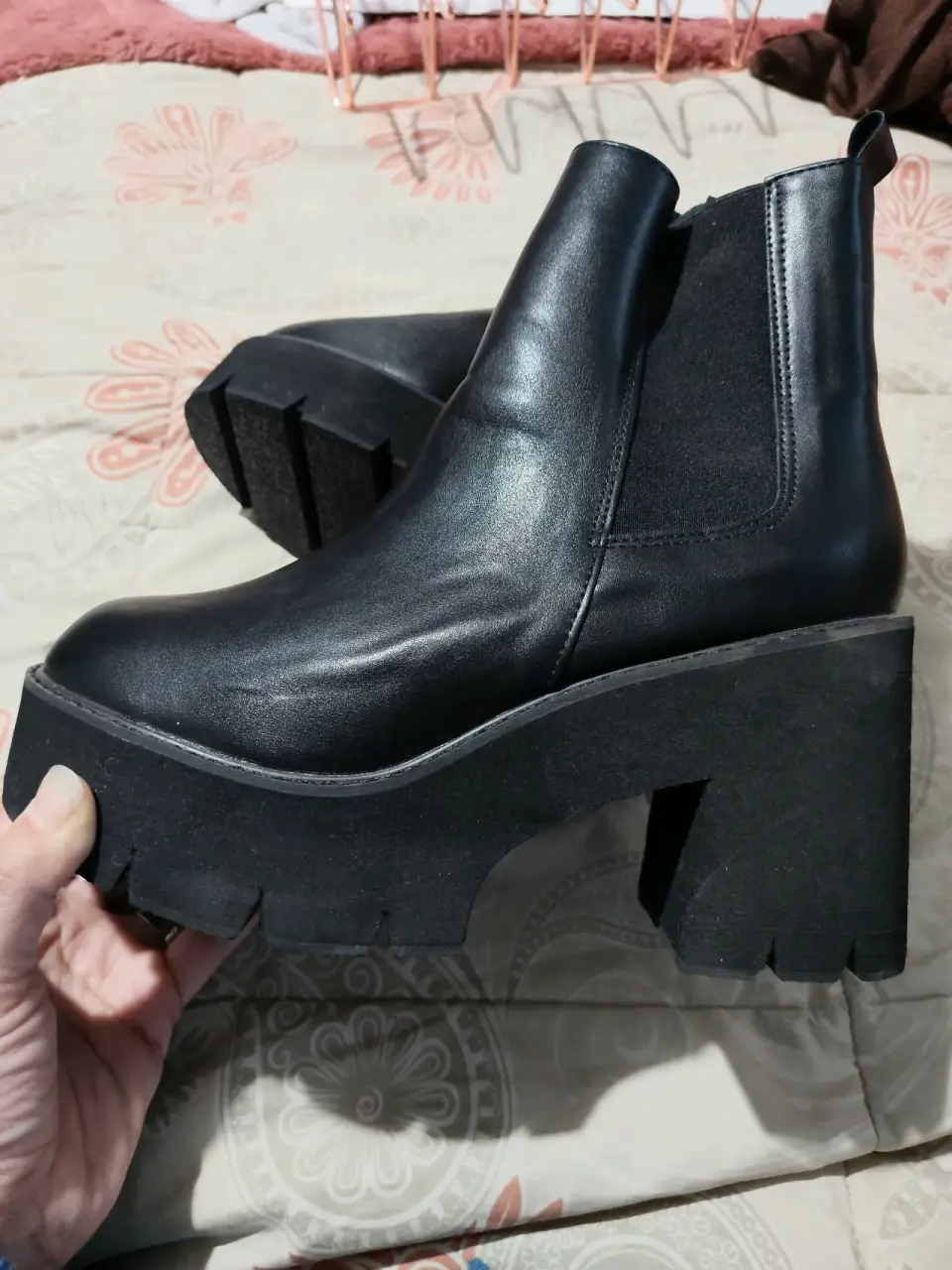 Botines negros de plataforma - miniatura 2