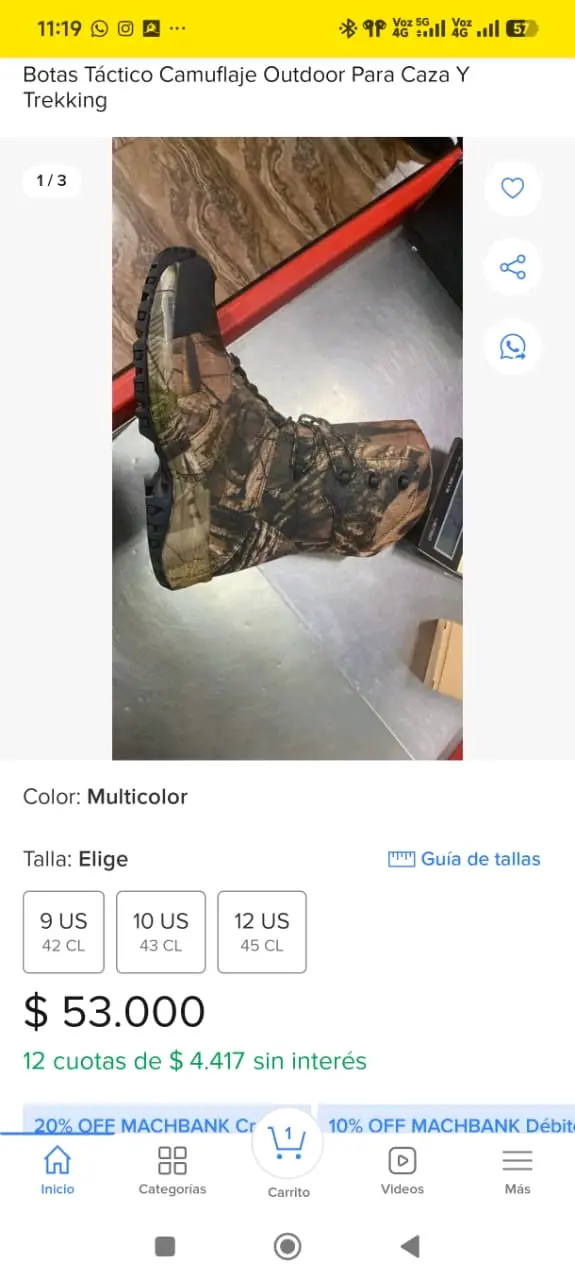 Botas tácticas con diseño camuflado - miniatura 4
