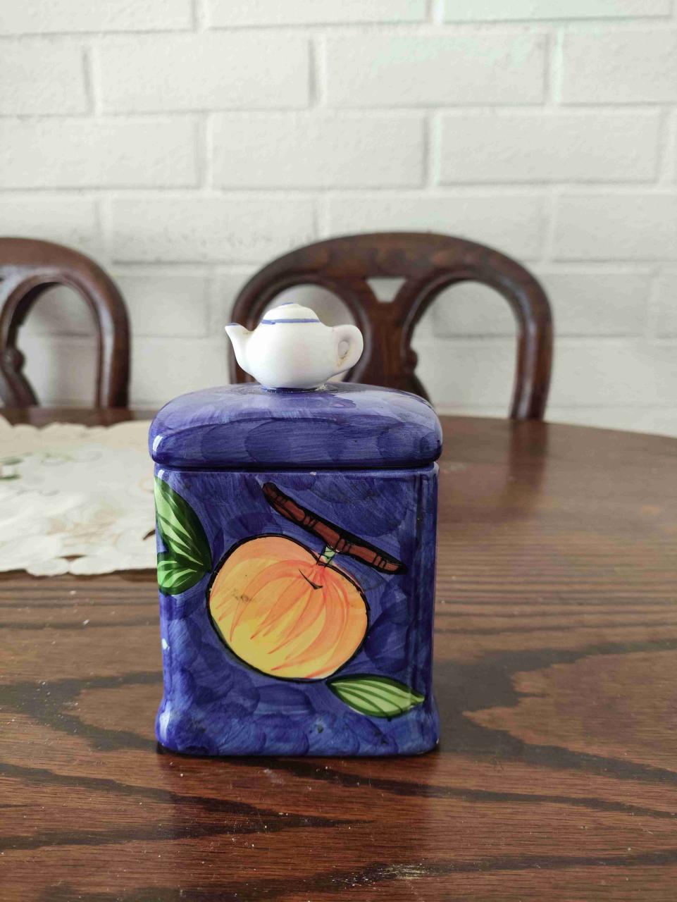 Dispensador de bolsas de tecerámico pintado a mano - miniatura 1