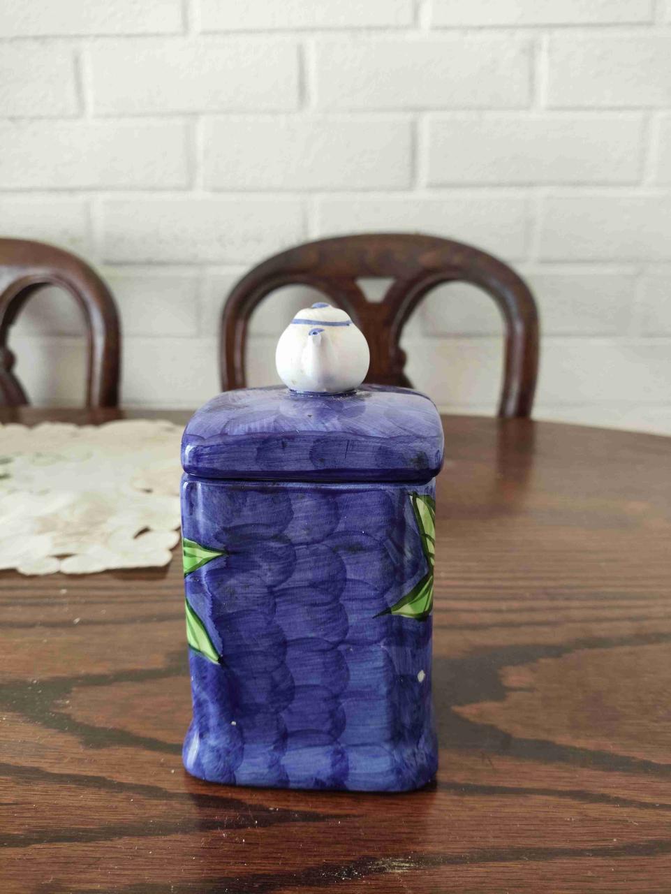 Dispensador de bolsas de tecerámico pintado a mano - miniatura 2
