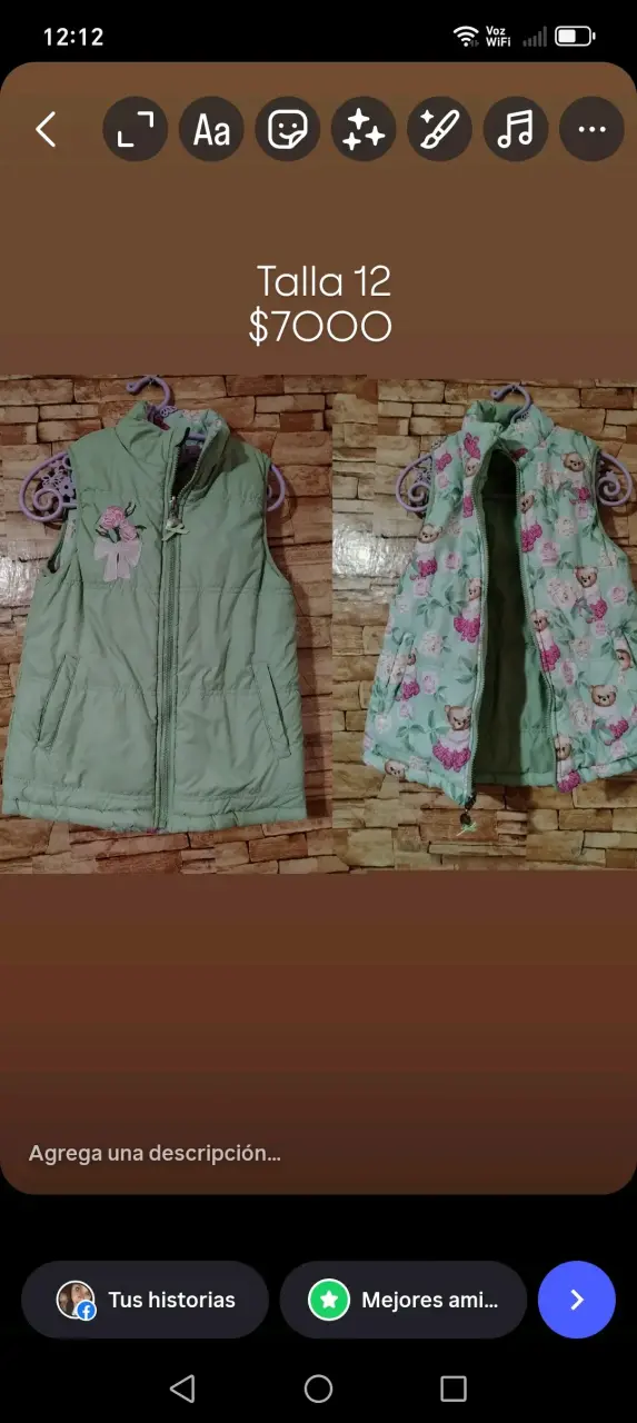 Abrigo de lana talla 12 - miniatura 4