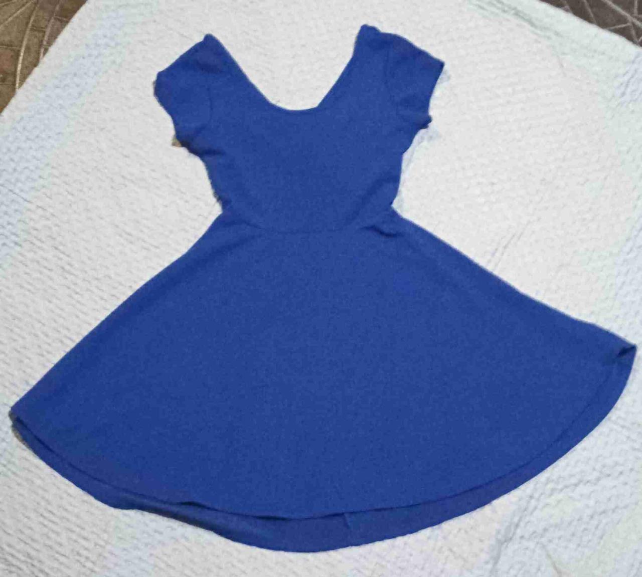 Vestido azul casual - miniatura 1