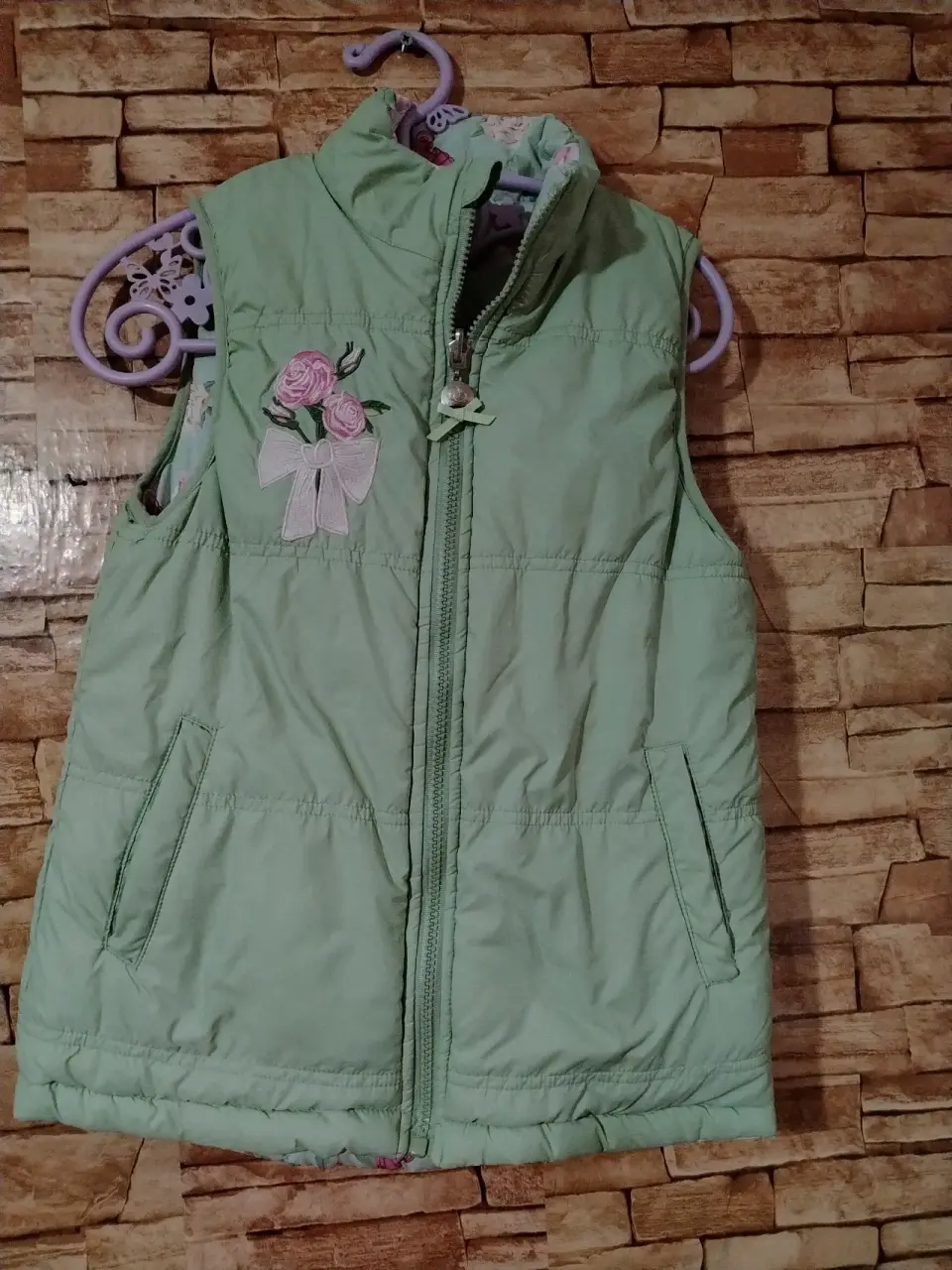 Chaleco reversible verde talla 12 - miniatura 4