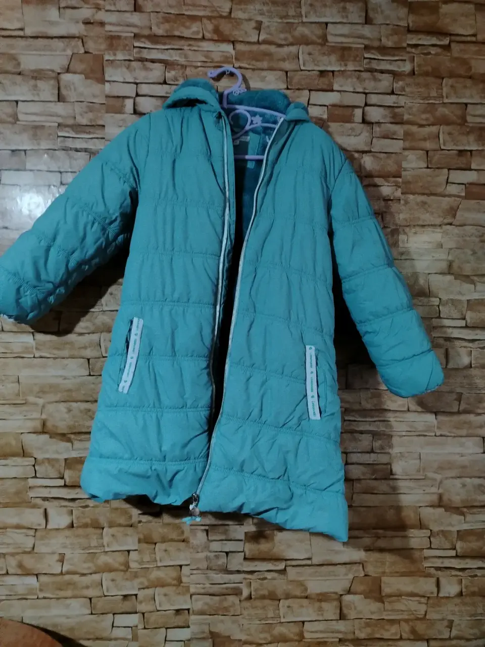 Abrigo largo azul talla 10 - miniatura 3