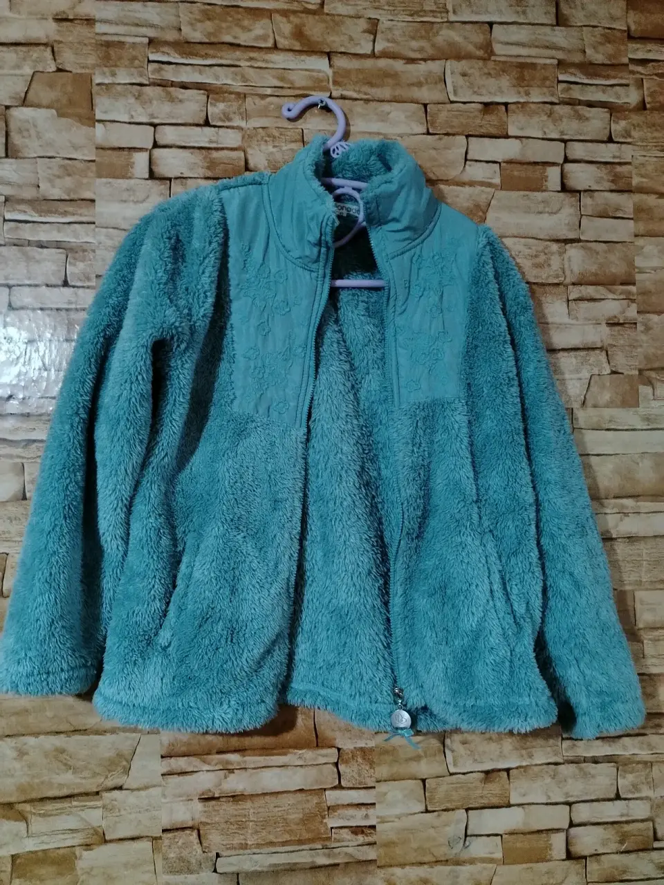 Chaqueta polar verde talla 10 - miniatura 2