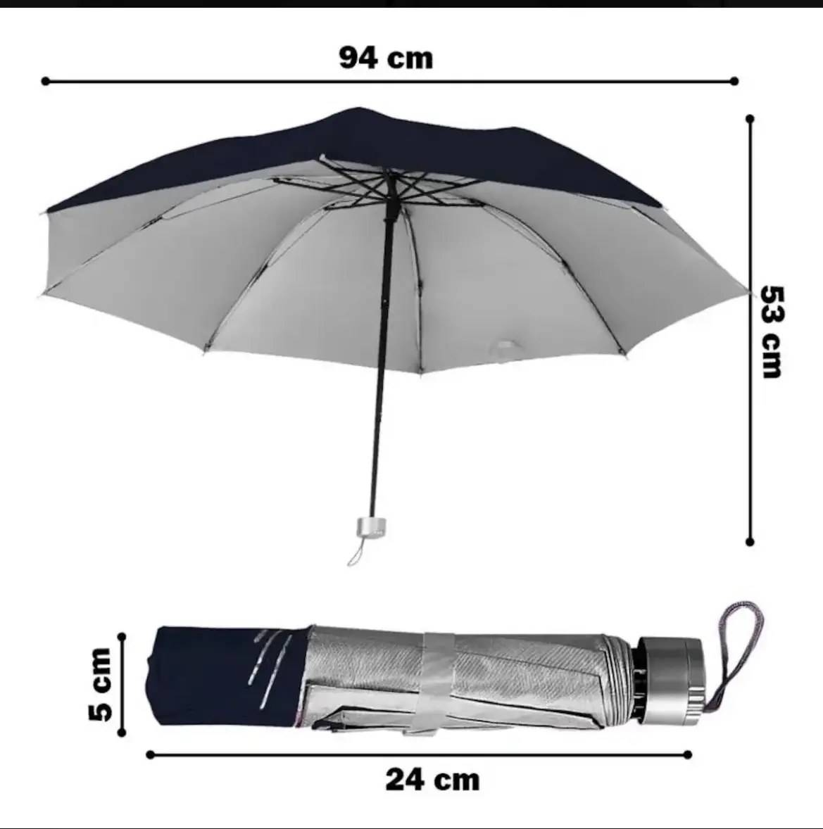Paraguas plegable compacto - miniatura 2