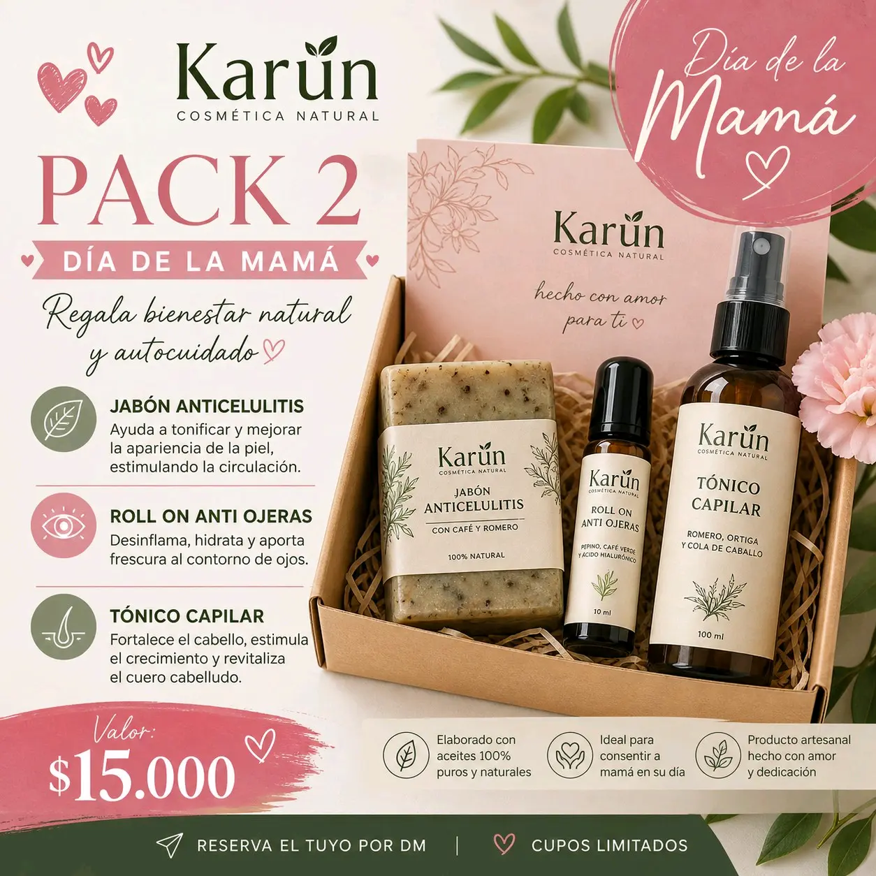 Pack cosmético natural Día de la Mamá - miniatura 2