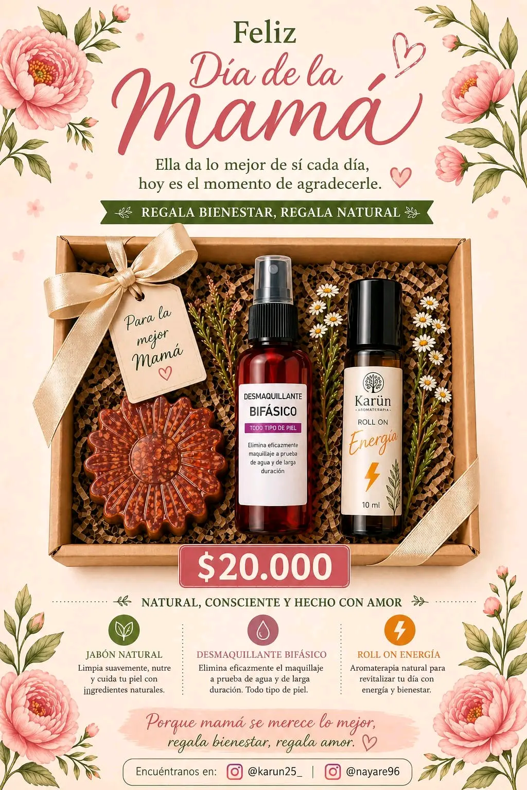 Pack cosmético natural Día de la Mamá - miniatura 3