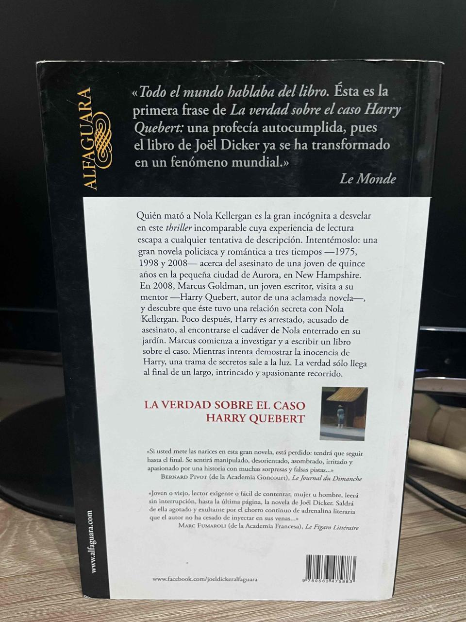 Libro 'La verdad sobre el caso Harry Quebert' - miniatura 2
