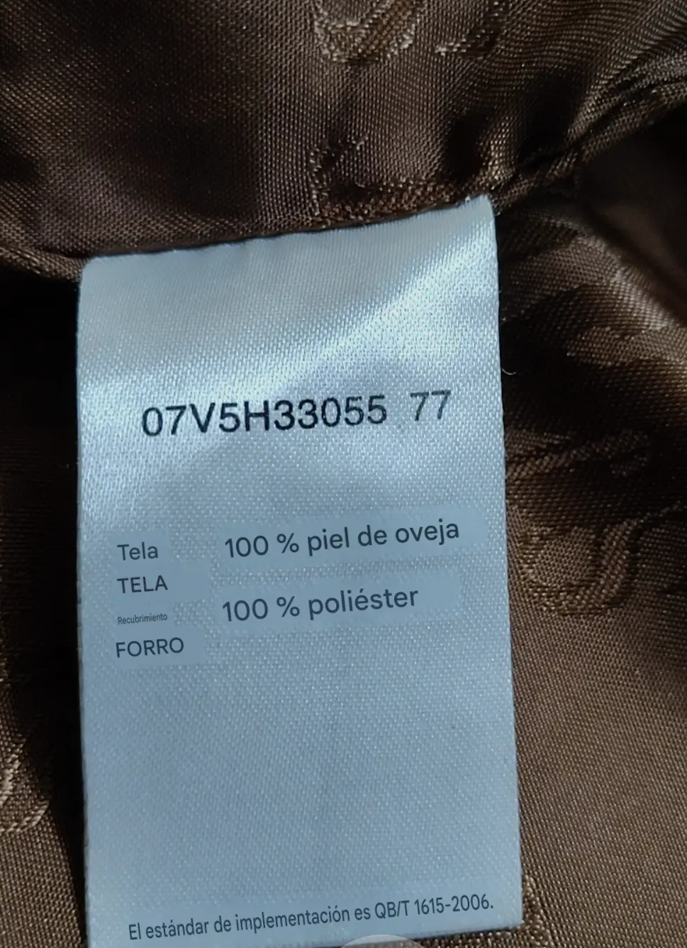 Chaqueta de cuero marrón con capucha - miniatura 3