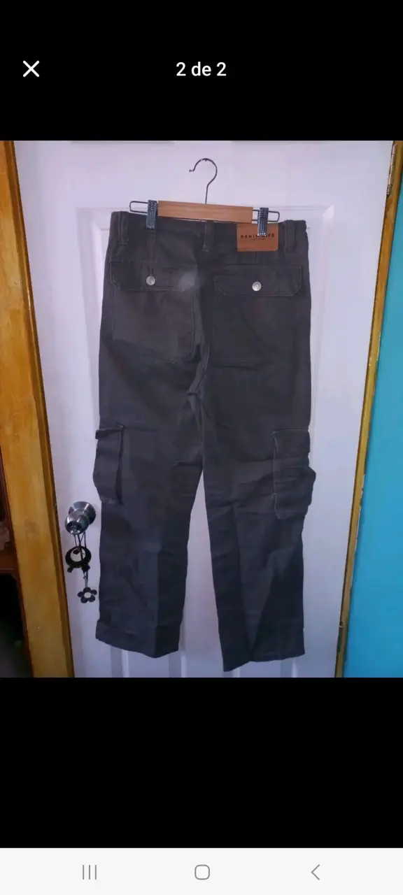 Pantalones cargo gris oscuro - miniatura 2