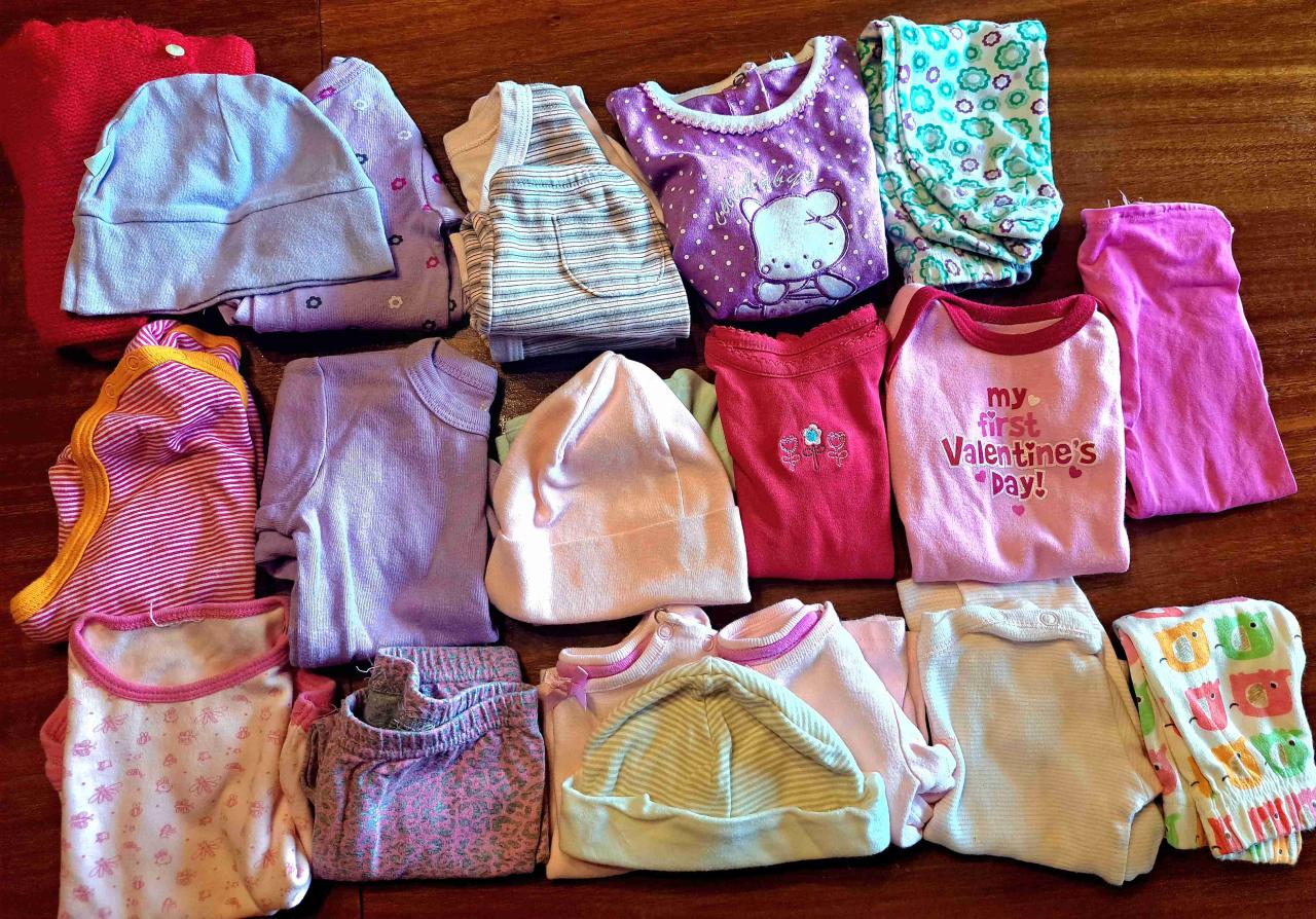 Lote de 34 Prendas para Bebé Niña RN a 3M - miniatura 3