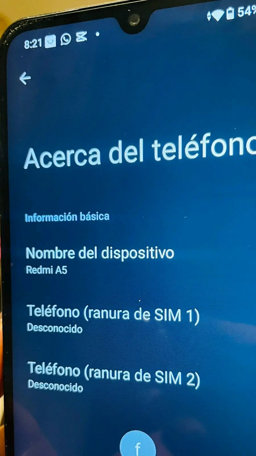 Móvil Xiaomi Redmi A5 usado - miniatura 4