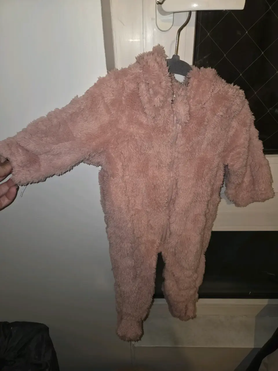 Pijama entero peludo rosa - miniatura 2