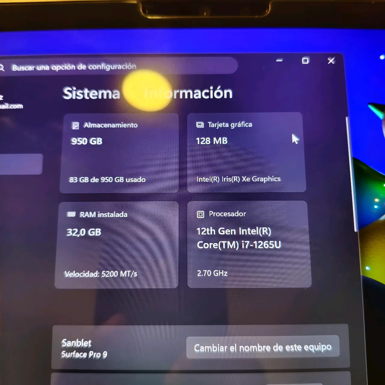 Surface Pro 9 i7 - 32Gb Ram/1Tb - Teclado y Lapiz - miniatura 6