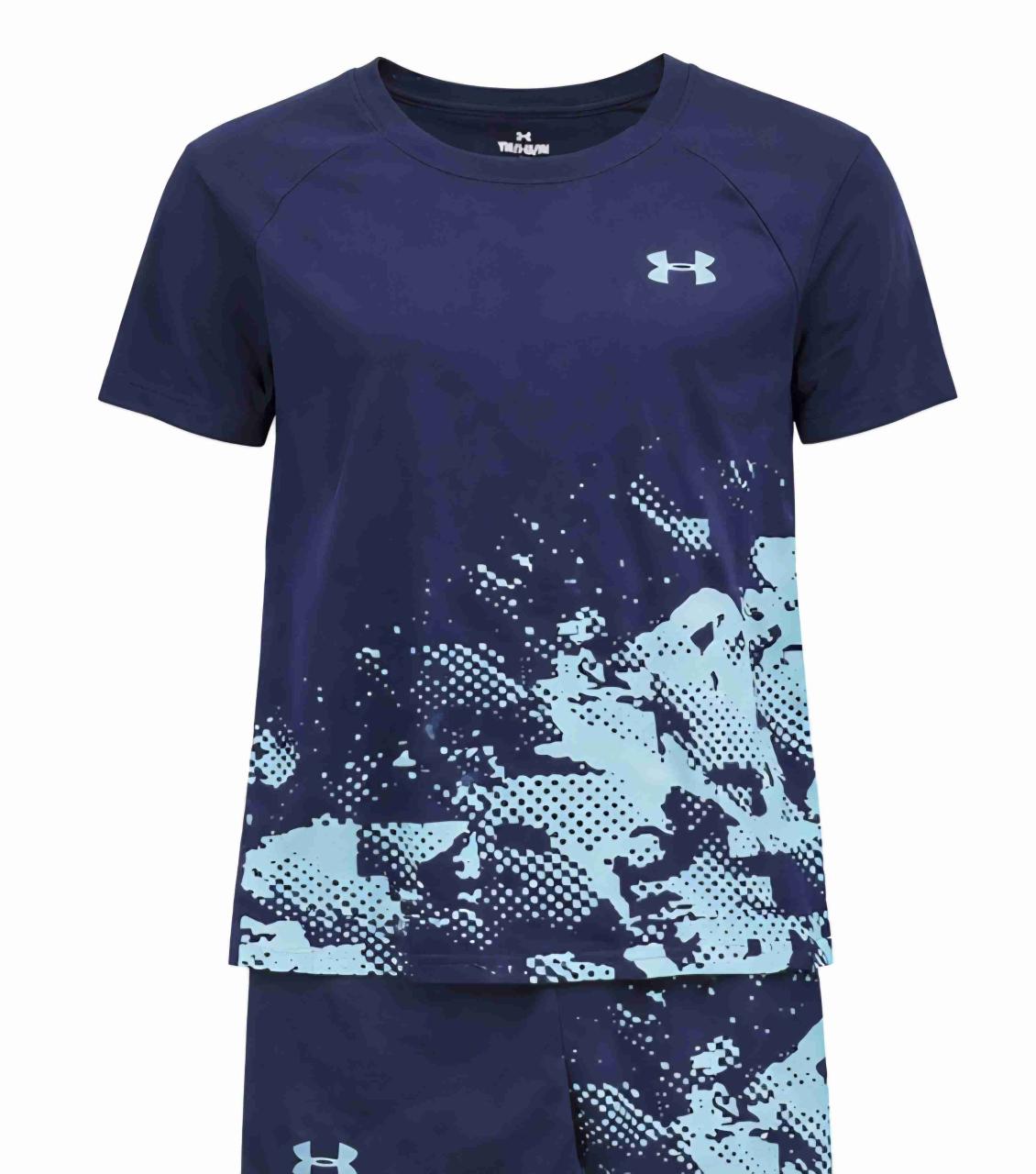 Conjunto Polera/Short UA Tech Woven Training Niño - miniatura 5