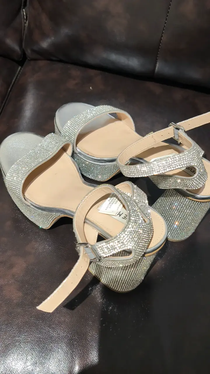 Sandalias con plataforma brillantes - miniatura 3