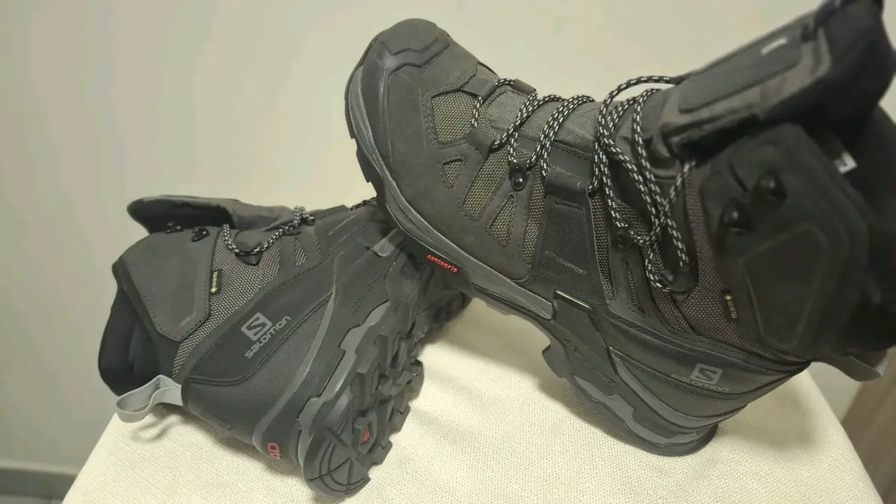 Zapato botin  negro salomon Gore - Tex - miniatura 3