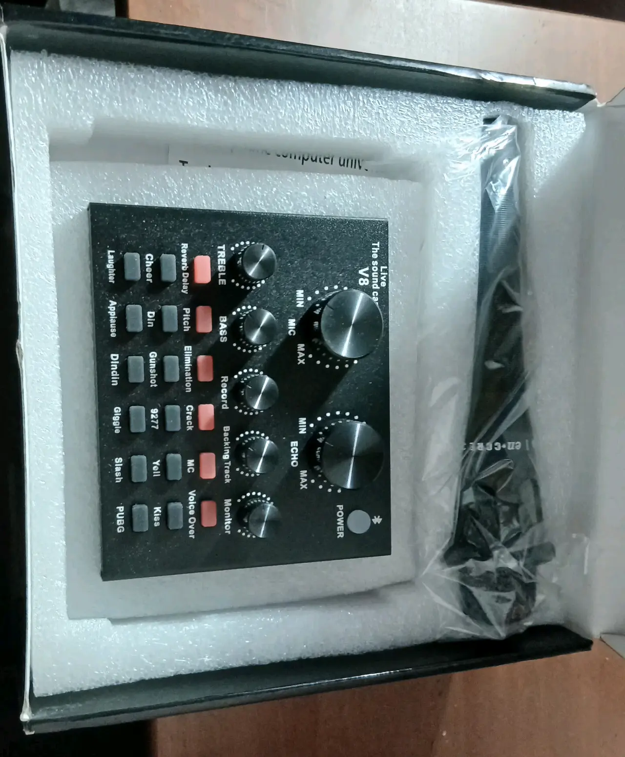 Kit Micrófono Condensador con Tarjeta de Sonido V8 - miniatura 2
