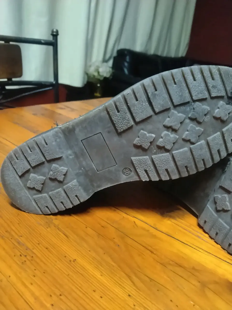 Botines burdeos con brillo - miniatura 3