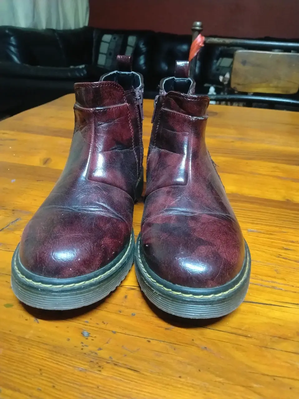 Botines burdeos con brillo - miniatura 4