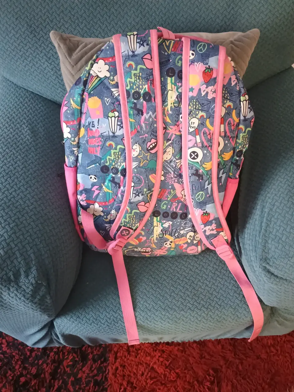 Mochila estampada multicolor Xtrem - miniatura 2