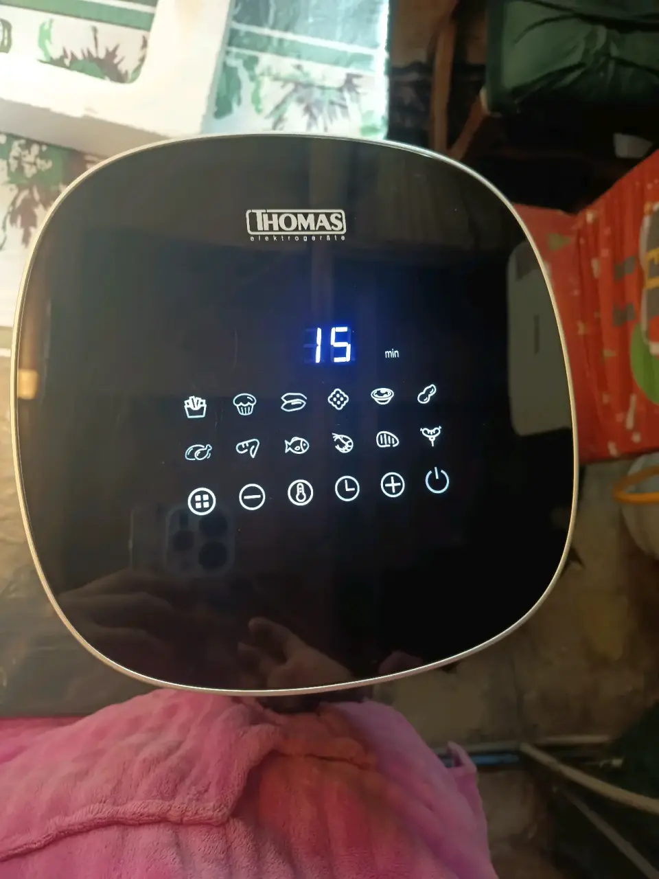 Freidora de aire Thomas negra - miniatura 4