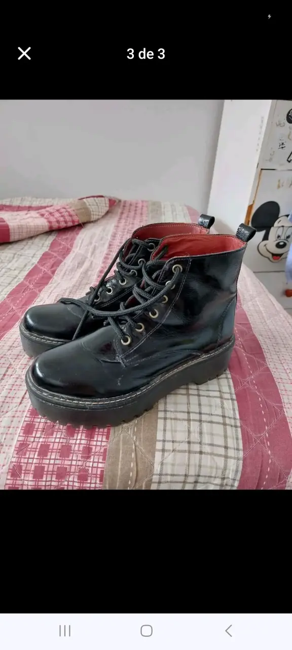 Botines negros de charol - miniatura 2