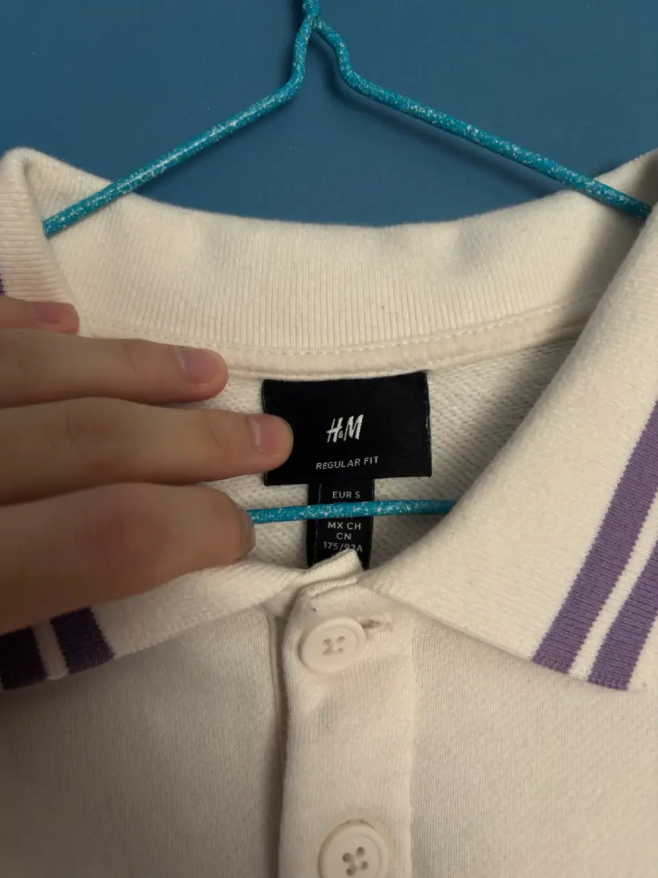 Polerón blanco [H&M] talla S (regular fit) - miniatura 2