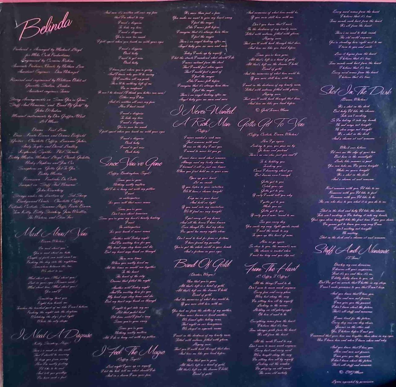 Vinilo Belinda Carlisle- album Belinda - miniatura 4