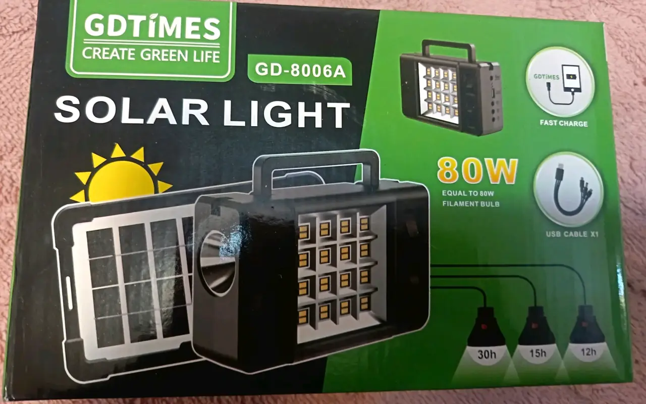 Luz solar GD-8006A 80W