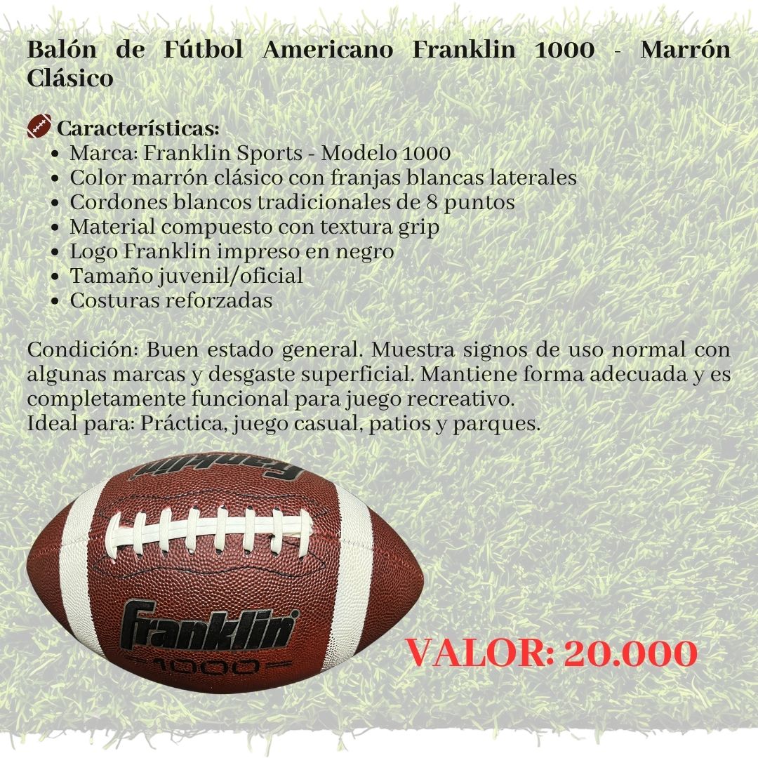 Balón de fútbol americano Franklin 1000
