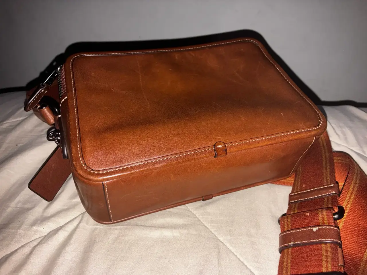 Bolso bandolera Cafe Cuero - miniatura 3