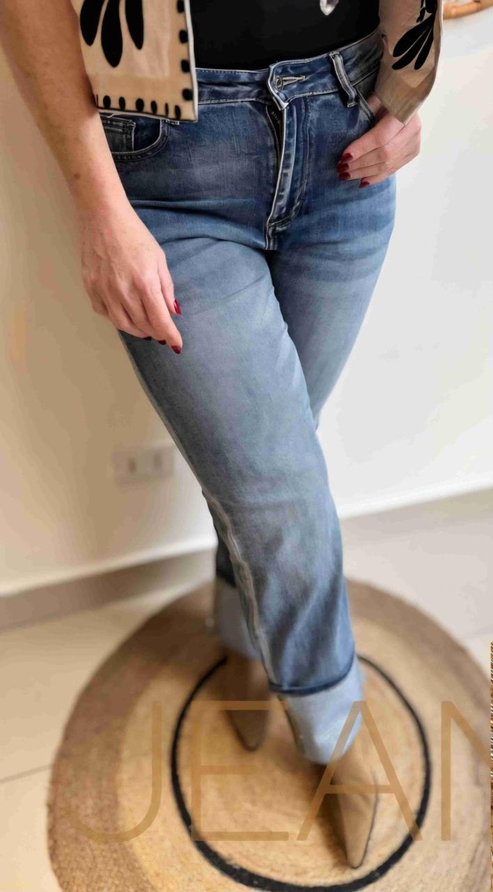 Jeans azul desgastado mujer - miniatura 1