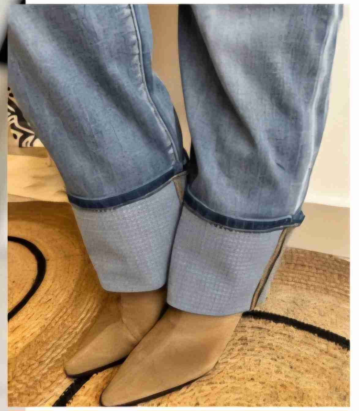 Jeans azul desgastado mujer - miniatura 2