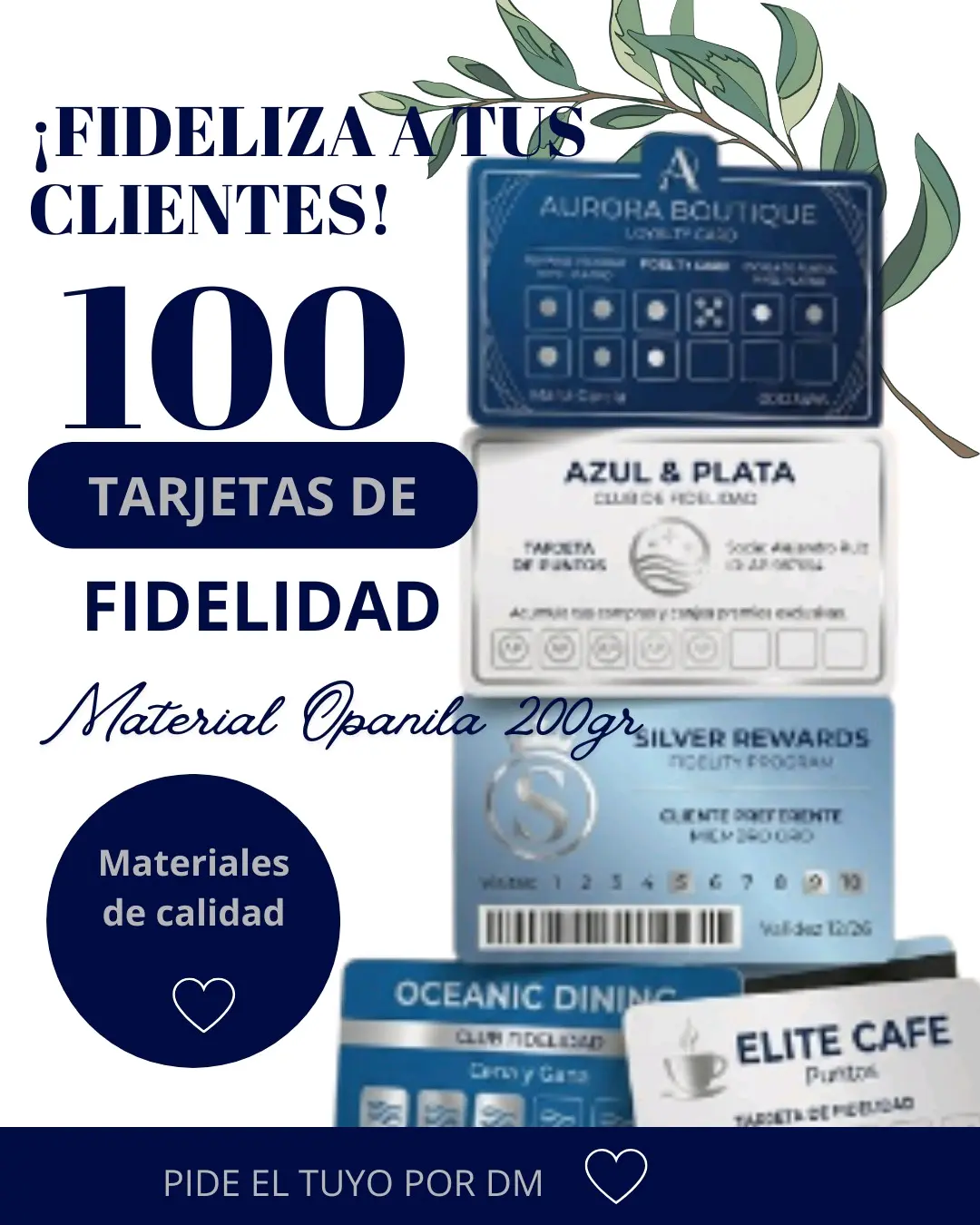 100 tarjetas de fidelidad - miniatura 1